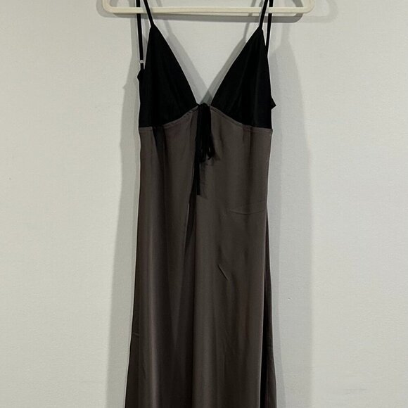 Peppermayo Satin Maxi Dress in Bronze Color Size S - Picture 5 of 14